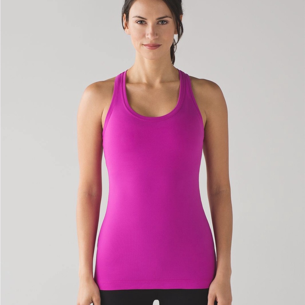 Lululemon Magenta RacerBack Tank in size 6 - Picture 3 of 5